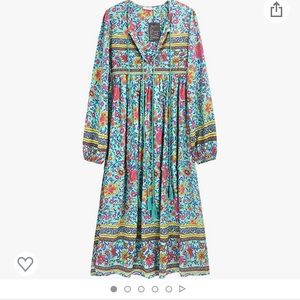 R.Vivimos Women's Long Sleeve Floral Print Dress